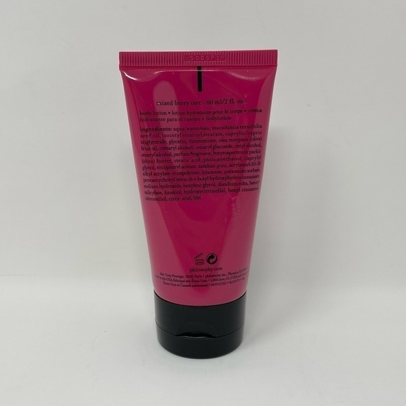 Philosophy Mixed Berry Tart Body Lotion 2 fl oz - Picture 2 of 3